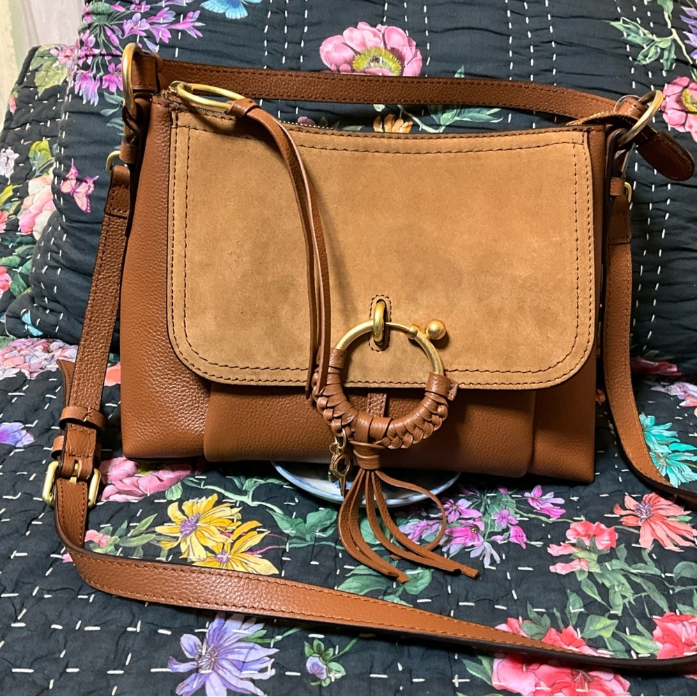 NWT$440 See By Chloé Joan Suede Leather Crossbody Bag